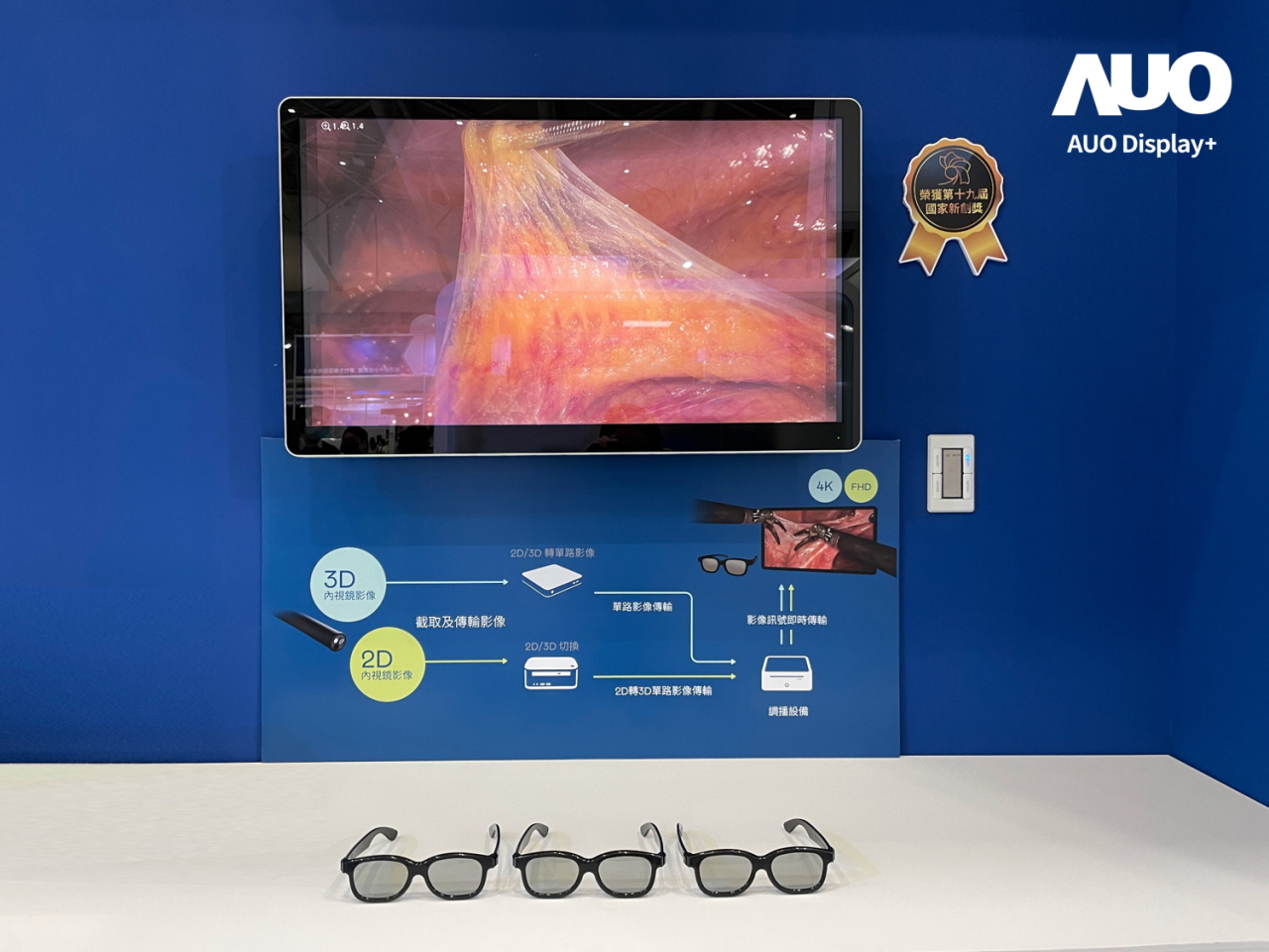 達擎寬視角3D醫療顯示器，協助醫護團隊成員於手術進行時，皆能看到一致性的3D影像，提高溝通效率，使手術更精準、快速完成達擎寬視角3D醫療顯示器，協助醫護團隊成員於手術進行時，皆能看到一致性的3D影像，提高溝通效率，使手術更精準、快速完成