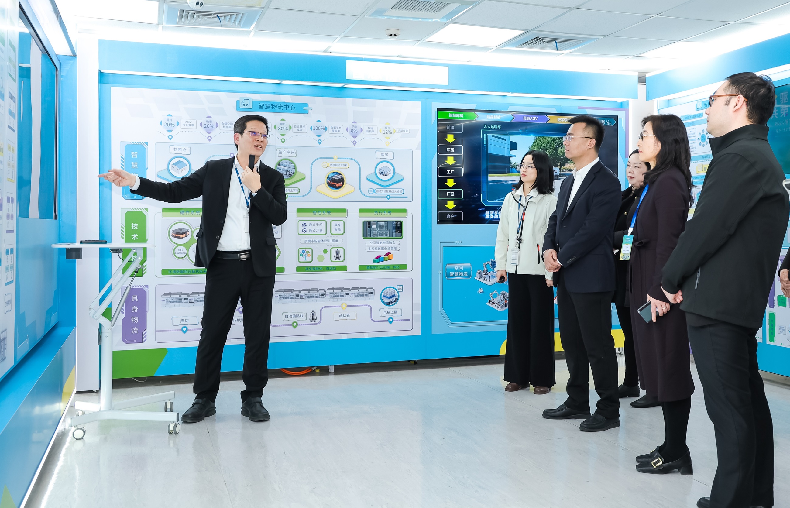 bb贝博Ballbet苏州展示&rdquo;智能体&rdquo;在工业场景的深度应用，与&rdquo;具身智能&rdquo;在生产场景的创新整合，全面升级生产与管理流程，构建全链路智能制造体系，打造柔性自主工厂